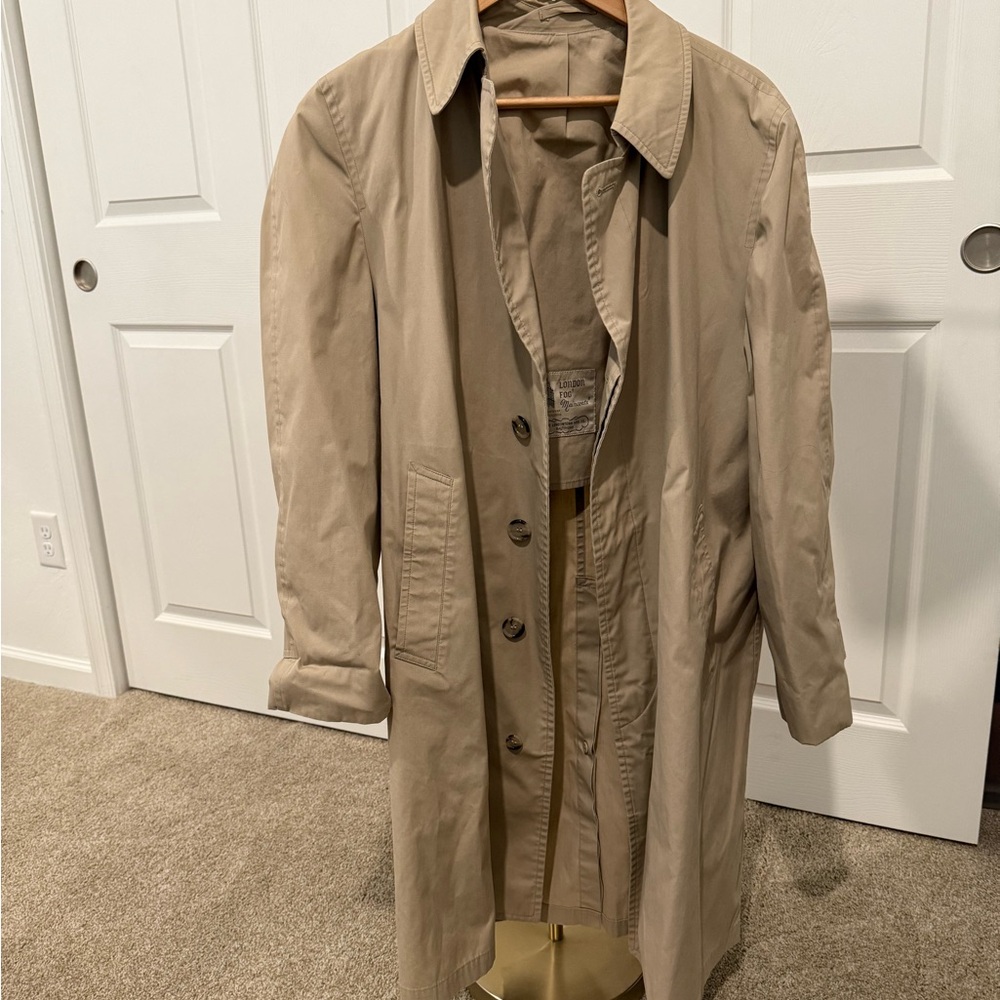 London Fog Men's Beige Trench Coat